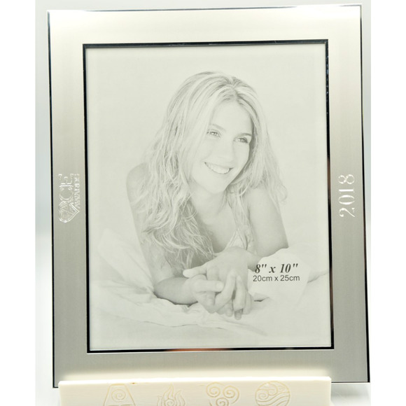 Court Awards 2018 Picture Frame 8x10 Silver Plated Glass Display Stand/Wall Moun - Picture 1 of 5